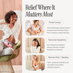 Portable Heating Pad for Period Cramps Relief with Heat & Massage