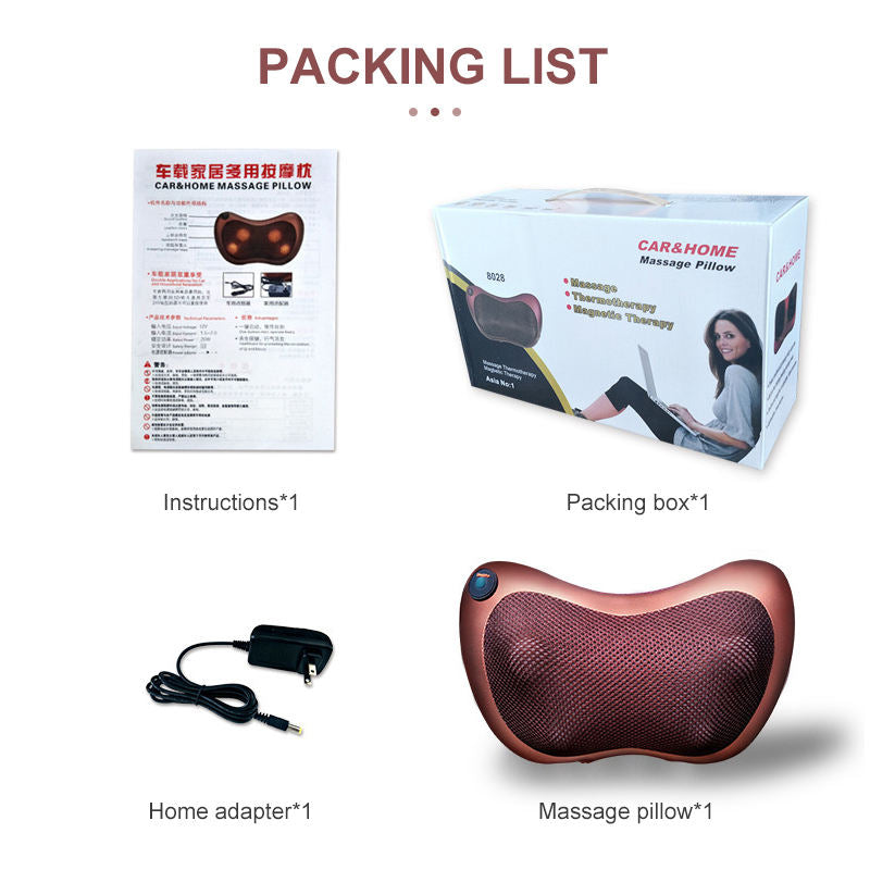 Back Neck Massage Pillow with Heating Function