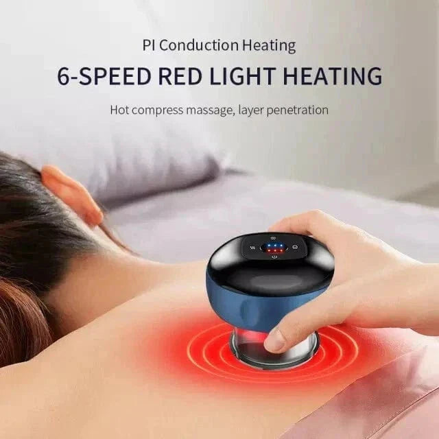 Electric Cupping Massager with Infrared Therapy – Pain Relief & Muscle Recovery