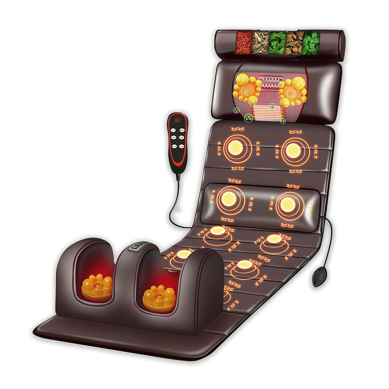 ONE DEVICE™ 5-In-1 Luxury Massage Mattress (Leather Edition)