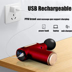 Mini Massage Gun, Percussion Deep Tissues Muscle Massager Gun with 6 Speeds